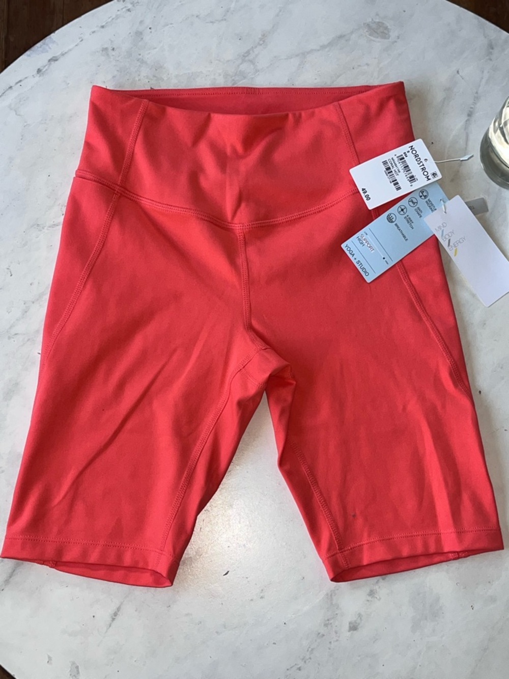 Zella Coral High-Rise Bike Shorts